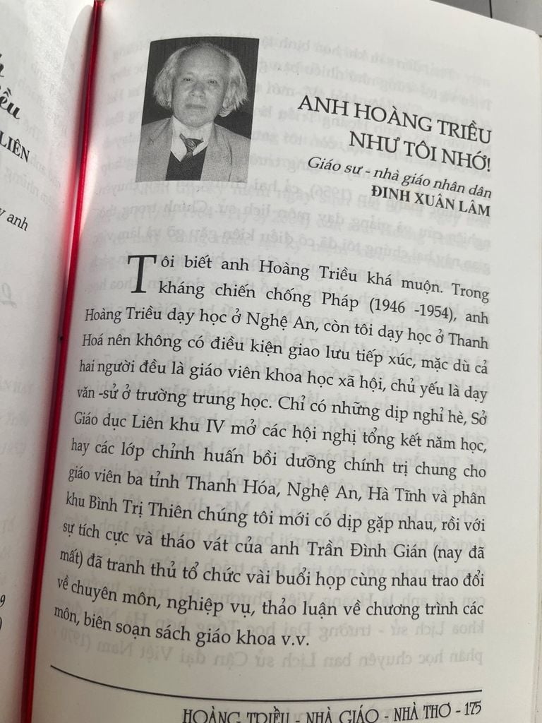  Hoàng Triều Nhà Giáo. Nhà Thơ Di Cảo Thơ Và Kỷ Yếu 