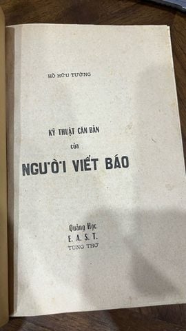  Kỹ Thuật Căn Bản Của Người Viết Báo - Hồ Hữu Tường 