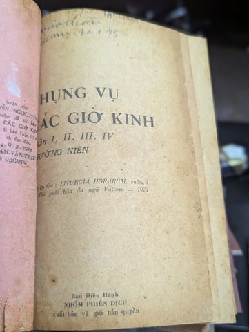 Các Giờ Kinh Phụng Vụ Tuần 1,2,3,4 Thường Niên