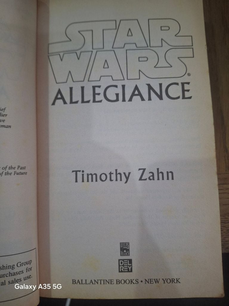  Star Wars Allegiance - Timothy Zahn 