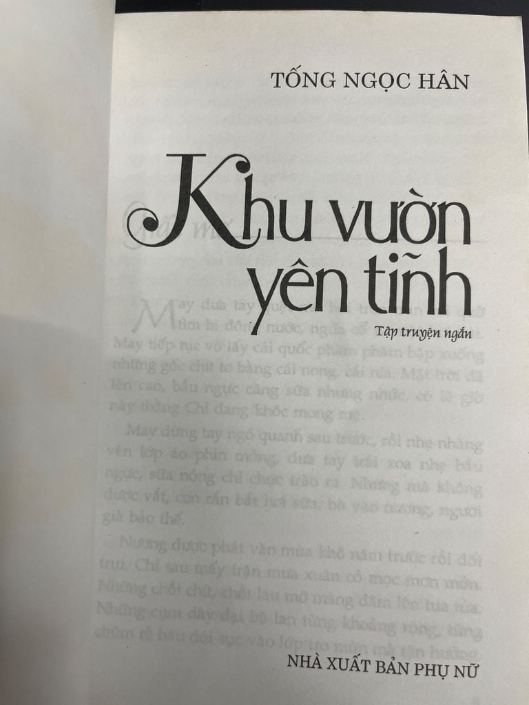  Khu Vườn Yên Tĩnh - Tống Ngọc Hân 