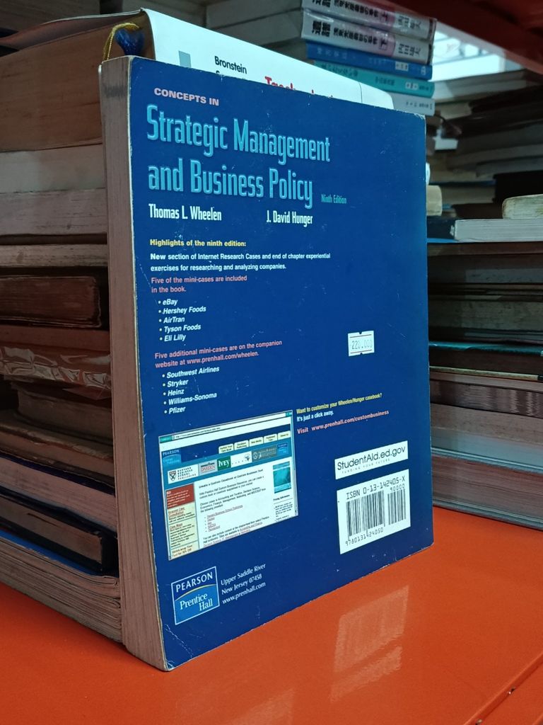  Strategic Management And Business Policy Concepts - Thomas L. Wheelen, J. David Hunger 