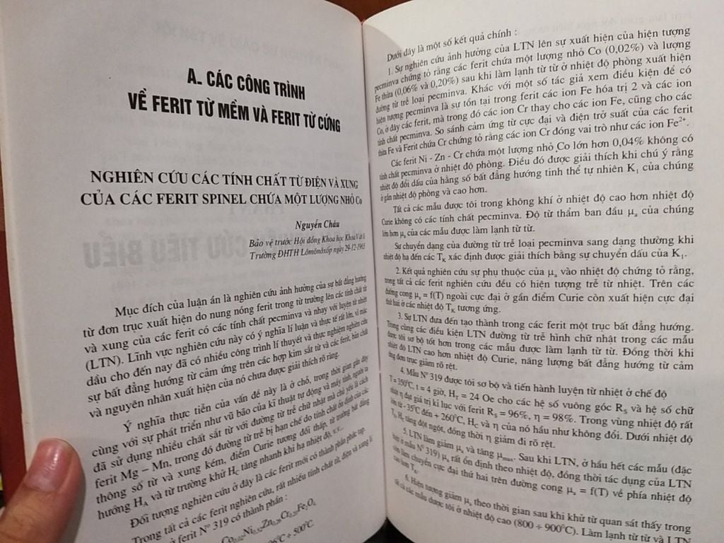  Một Số Công Trình Tiêu Biểu Về Từ Học và Vật Liệu Từ Tiên Tiến - Nguyễn Châu 