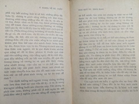  Ý Nghĩa Về Sự Chết Đau Khổ Và Thời Gian - Krisnamurti 