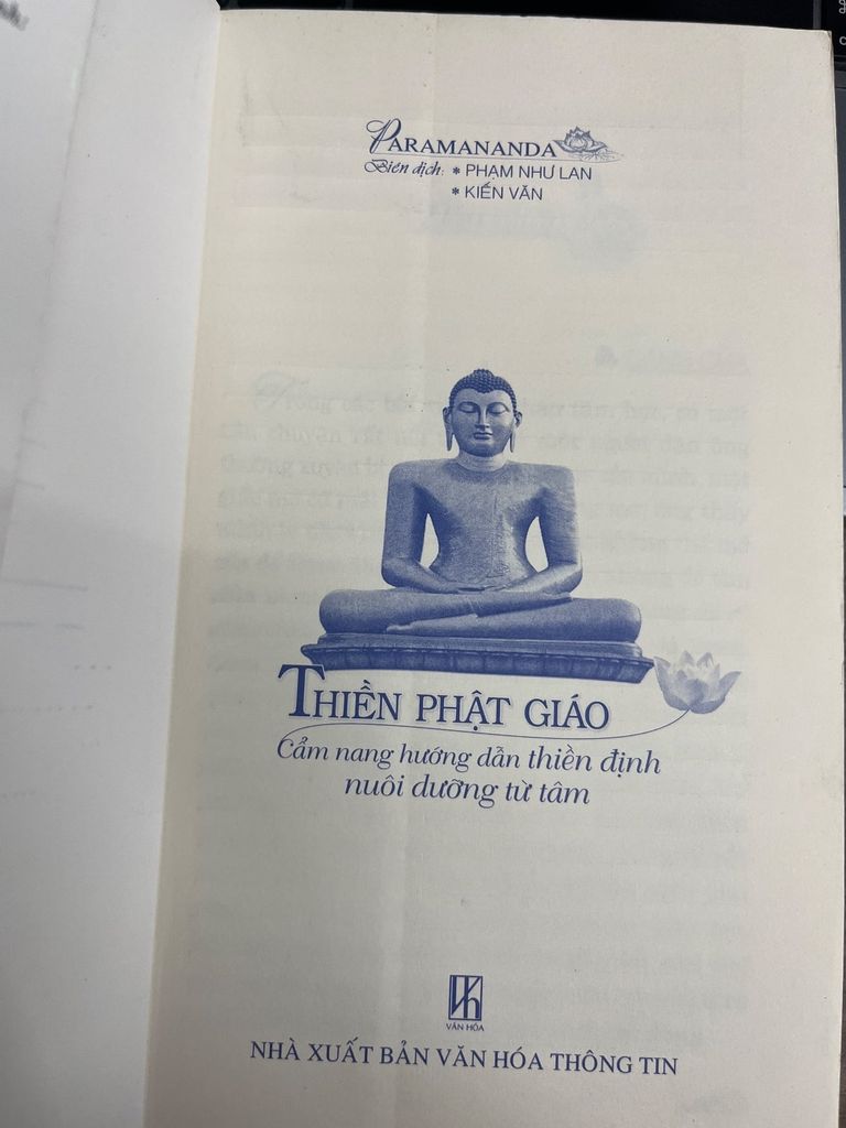  Thiền Phật Giáo Cẩm Nang Hướng Dẫn Thiền Định Nuôi Dưỡng Từ Tâm - Paramananda 