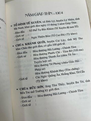  Biên niên sử giới đàn tăng Việt Nam - Tỳ kheo Thích Đồng Bổn 