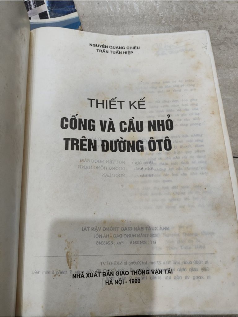  Thiết Kế Cống Và Cầu Nhỏ Trên Đường Ô Tô - Nguyễn Quang Chiêu, Trần Tuấn Hiệp 
