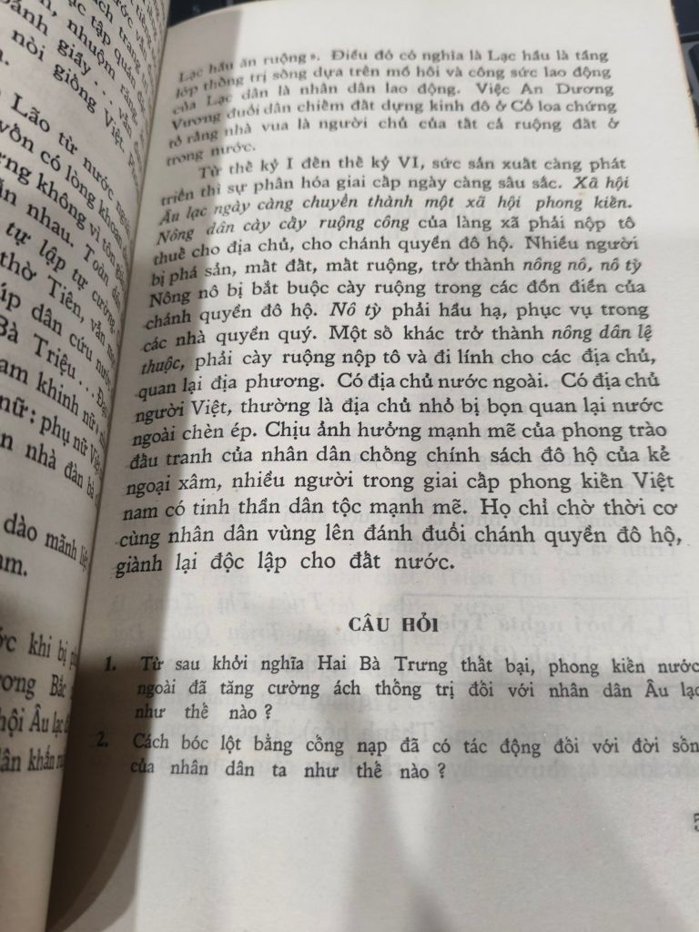  Lịch Sử Lớp 6 Phổ Thông 