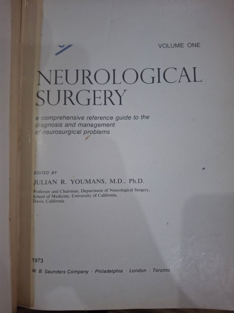 Neurological Surgery Volume One - Julian R. Youmans 