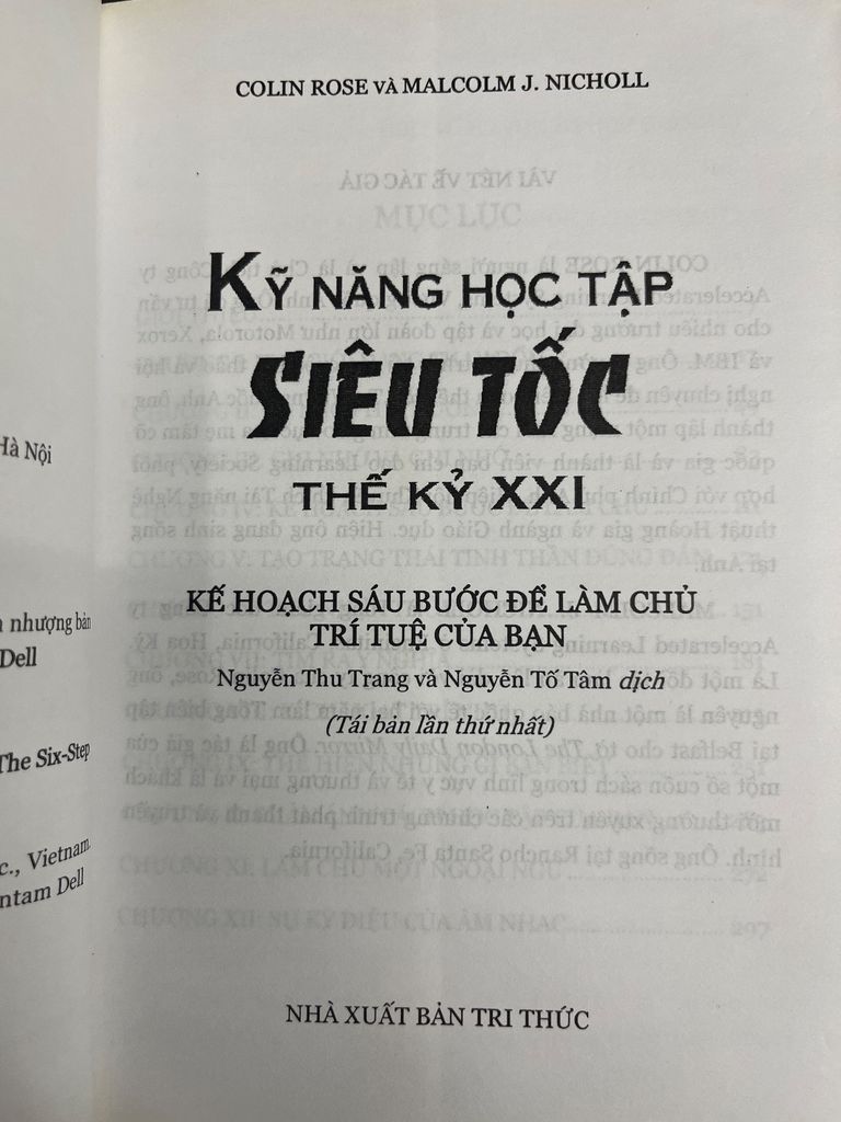  Kỹ Năng Học Tập Siêu Tốc Thế Kỷ Xxi - Colin Rose, Malcolm J. Nicholl 