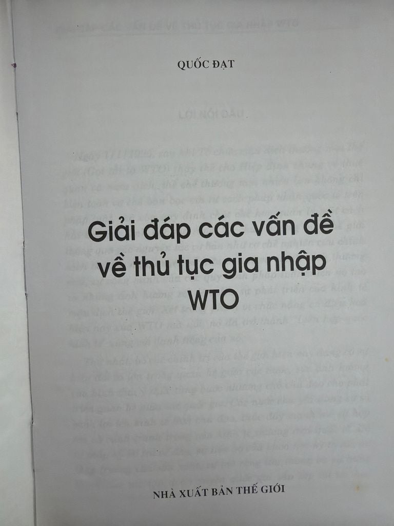  Giải Đáp Các Vấn Đề Về Thủ Tục Gia Nhập Wto - Quốc Đạt 
