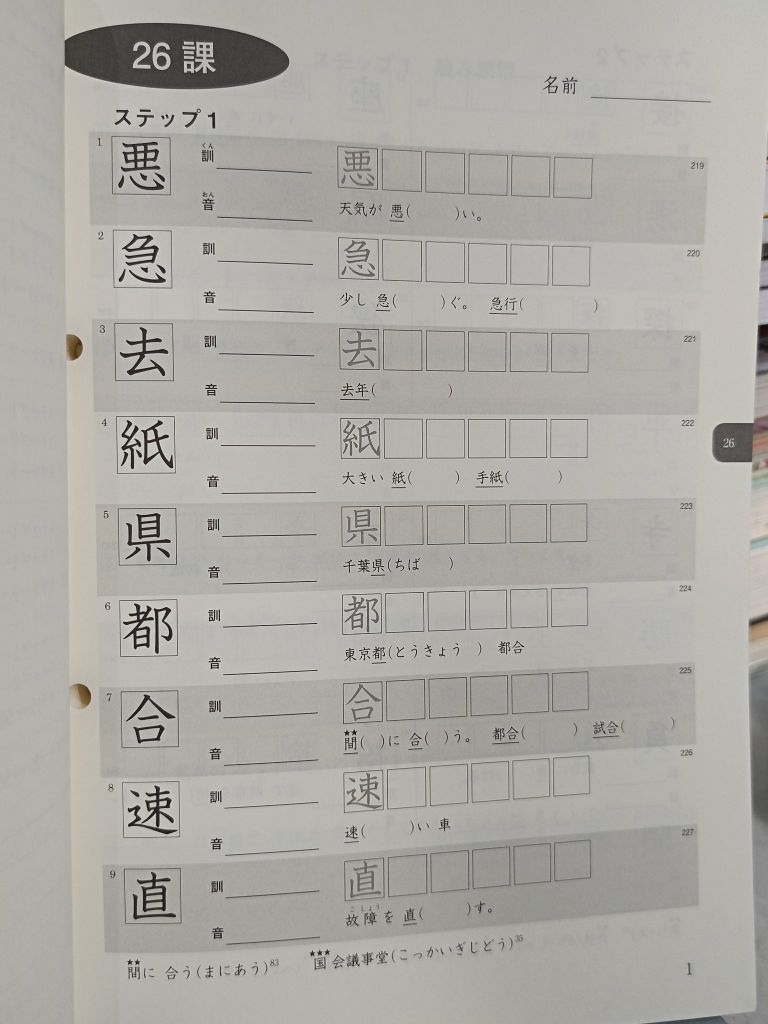  Minna No Nihongo Sơ Cấp 2: Luyện Tập Kanji 