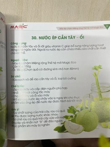 112 Công Thức Nước Ép: Bí Quyết Đẹp Hơn với Máy Ép Chậm Miệng Rộng Thế Hệ Mới Magic Eco
