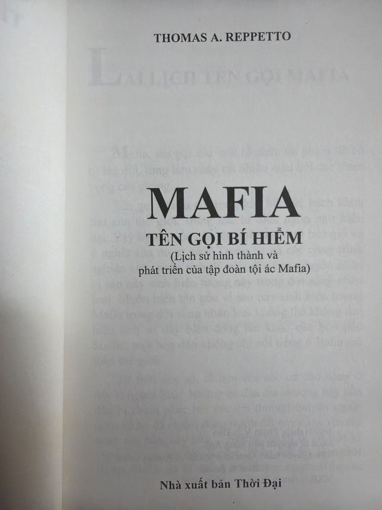  Mafia Tên Gọi Bí Hiểm - Thomas A. Reppetto 