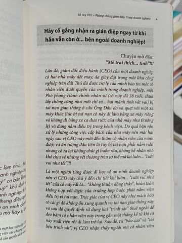 Sổ Tay CEO: Phòng Chống Gián Điệp trong Doanh Nghiệp - Phan Minh Cường, Võ Thế Chương