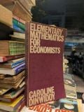  Elementary mathematics for economists - Caroline Dinwidy 