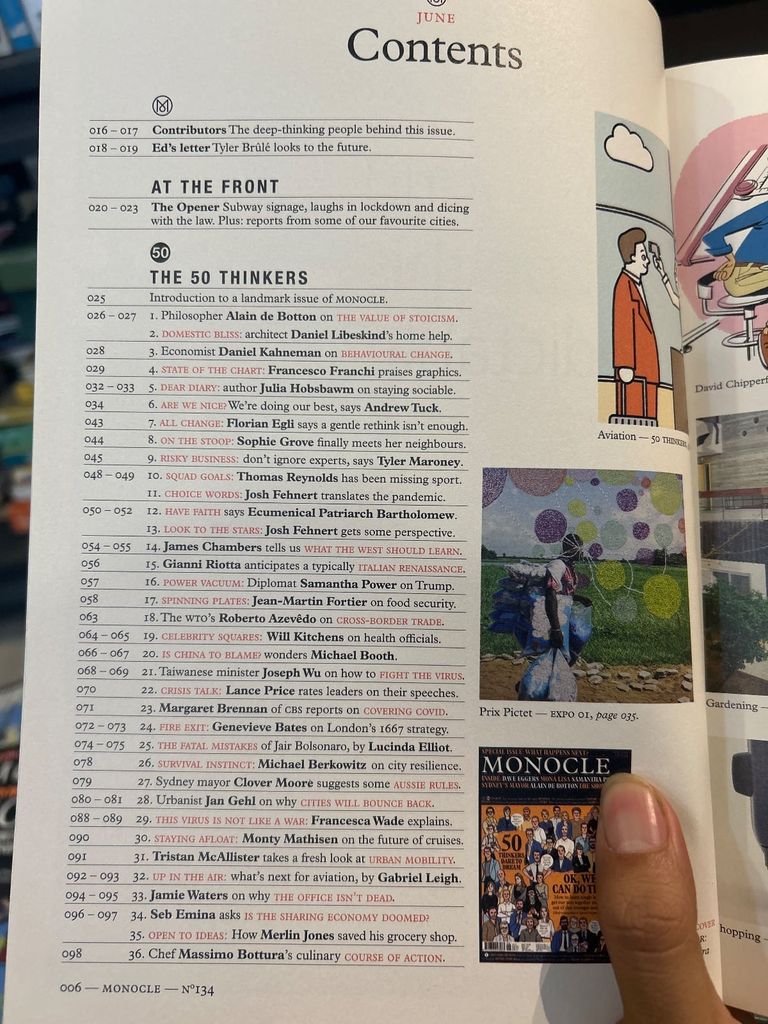  Monocle - June 2020 | Issue 134 | The 50 Thinkers Issue 