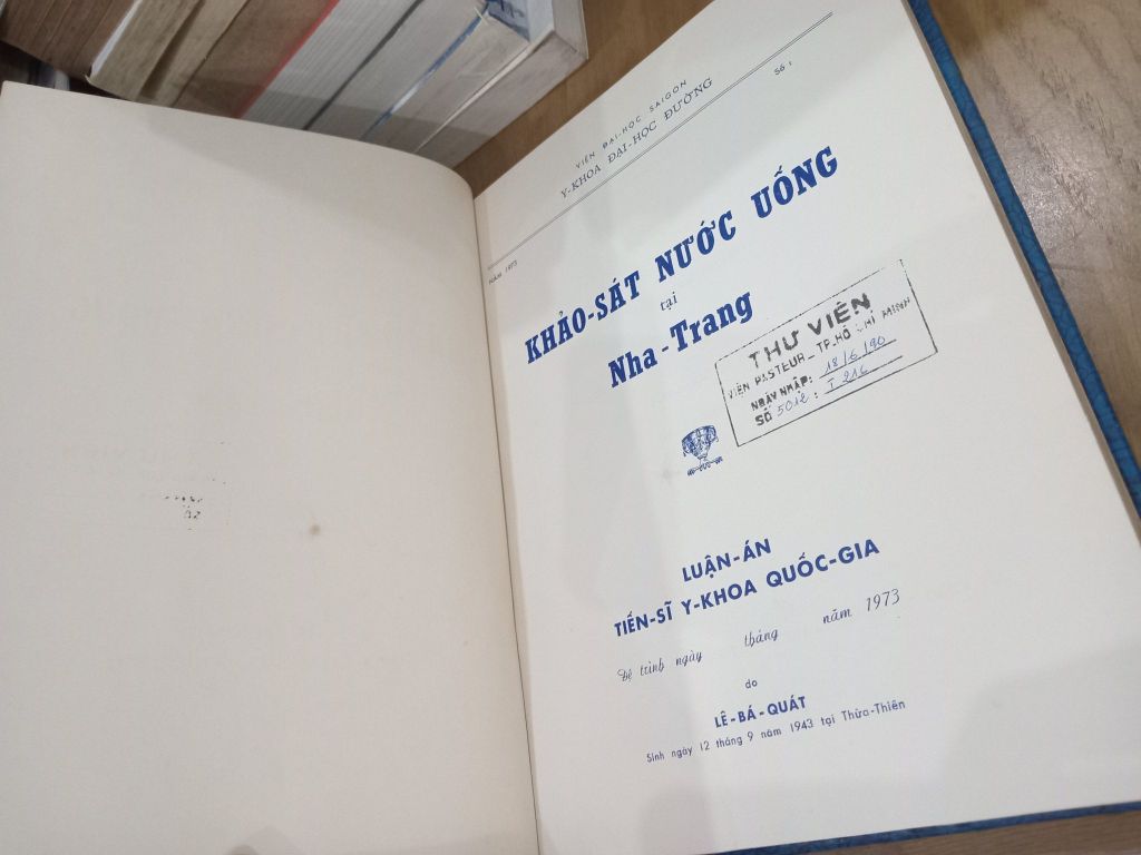  Khảo Sát Nước Uống Tại Nha Trang - Lê Bá Quát 