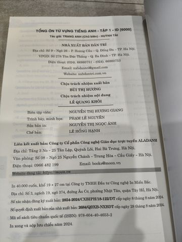  Tổng Ôn Từ Vựng Tiếng Anh 