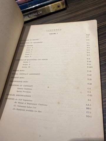  Saigon Metropolitan Water Project: Volume I of V Specifications 