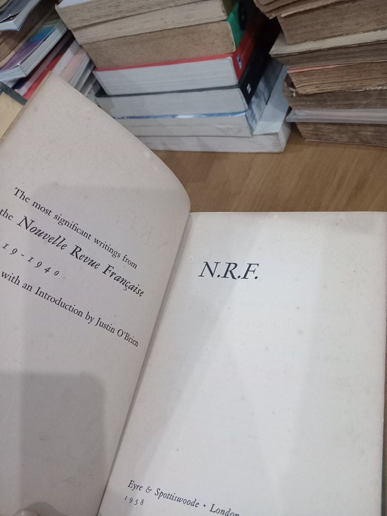  Essays From The Nouvelle Revue Française - Justin O'Brien 