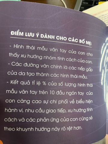 Sinh Trắc Vân Tay: Những Khả Năng Thiên Bẩm Khám Phá Sự Khác Biệt Của Con - Võ Thị Hồng Nhật