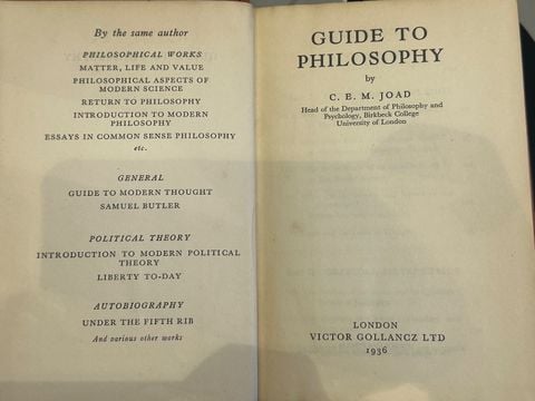  Guide To Philosophy -  C.E.M Joad 