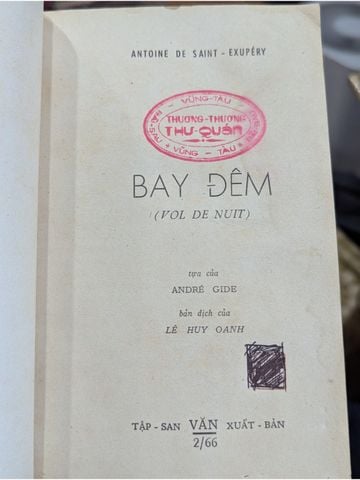 Bay Đêm – Antoine De Saint Exupéry