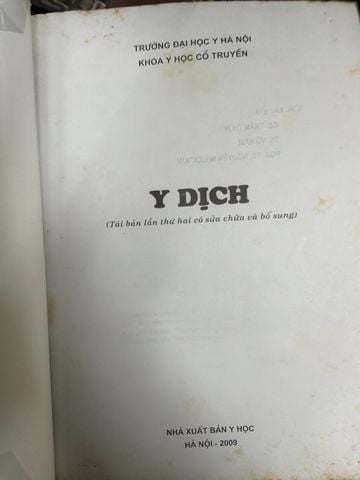 Y Dịch (Tái Bản Lần Thứ Hai Có Sửa Chữa Và Bổ Sung)