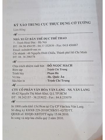 Kỹ Xảo Trung Cục Thực Dụng Cờ Tướng – Lâm Hồng