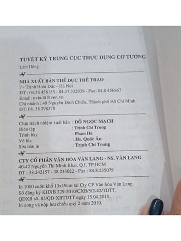 Tuyệt Kỹ Trung Cục Thực Dụng Cờ Tướng – Lâm Hồng