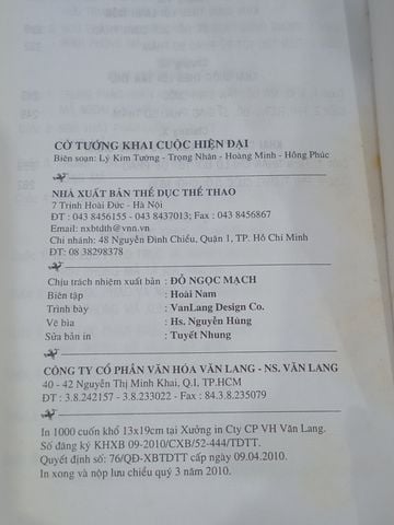 Cờ Tướng Khai Cuộc Hiện Đại – Lý Kim Tường, Trong Nhân, Hoàng Minh, Hồng Phúc