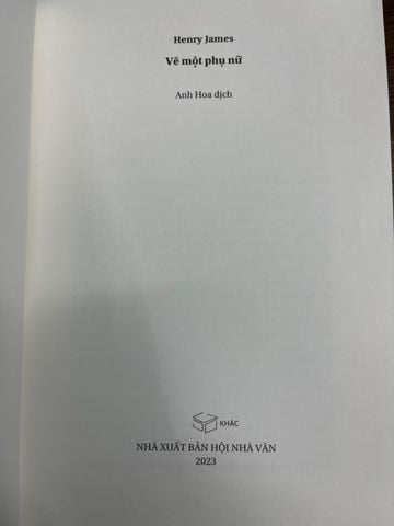  Về Một Phụ Nữ – Henry James 