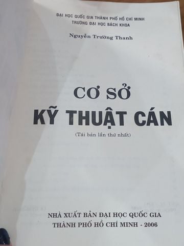  Cơ Sở Kỹ Thuật Cán – Nguyễn Trường Thanh 