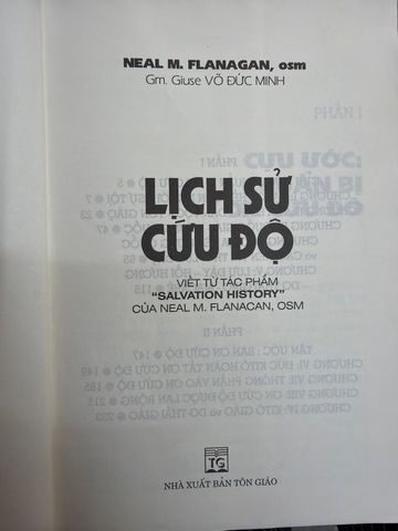  Lịch Sử Cứu Độ – Neal M. Flanagan, Osm, Gm. Giuse Võ Đức Minh 