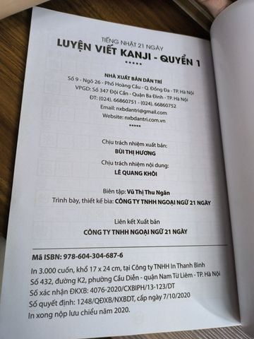  Tiếng Nhật 21 Ngày: Luyện Viết Kanji - Toàn Kanji 