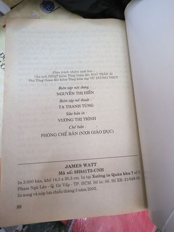  Tủ Sách Danh Nhân: James Watt 