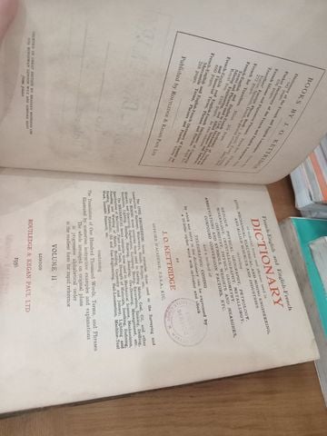  French-English And English-French Dictionary – J.O. Kettridge 