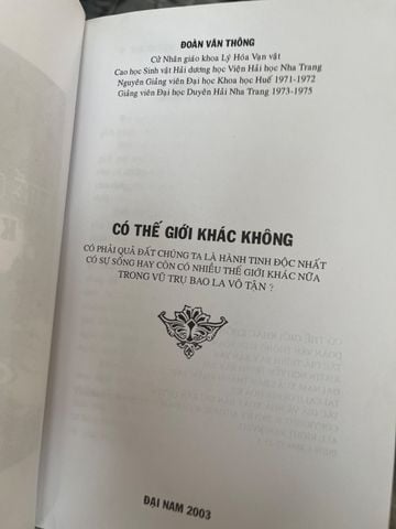  Có Thể Giới Khác Không? – Đoàn Văn Thông 