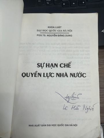  Sự Hạn Chế Quyền Lực Nhà Nước – Pgs.Ts. Nguyễn Đăng Dung 