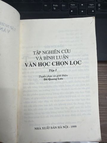  Tập Nghiên Cứu Và Bình Luận Văn Học Chọn Lọc Tập I – Đỗ Quang Lưu 