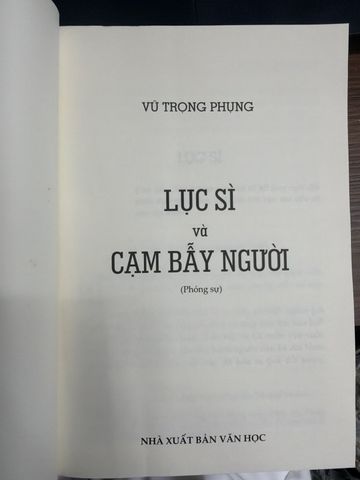  Lục Sĩ Và Cạm Bẫy Người – Vũ Trọng Phụng 
