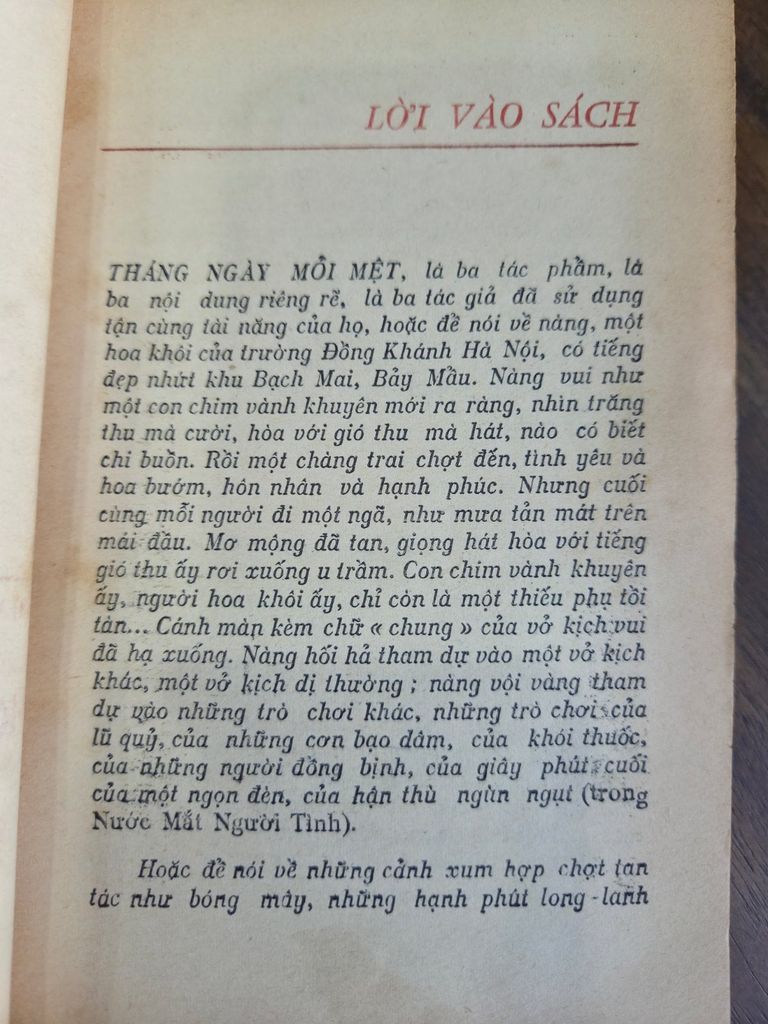  Tháng, Ngày Mỏi Mệt – Vũ Bằng, Kim Thu, Từ Tốc 