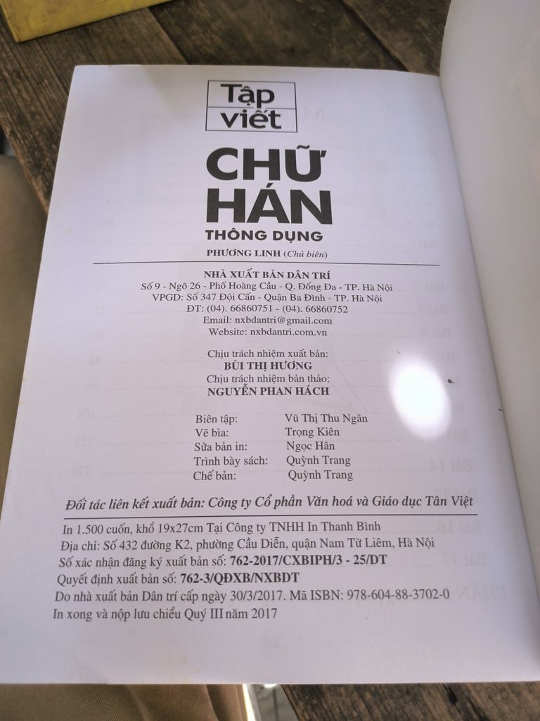  Tập Viết Chữ Hán Thông Dụng – Phương Linh 