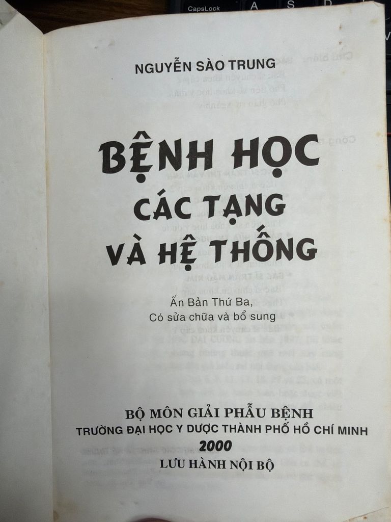  Bệnh Học Các Tạng Và Hệ Thống – Nguyễn Sào Trung 