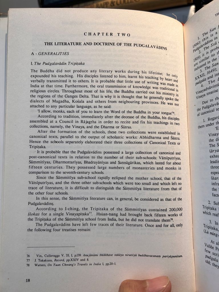  The Literature Of The Personalists Of Early Buddhism - Bhikshu Thích Thiện Châu 