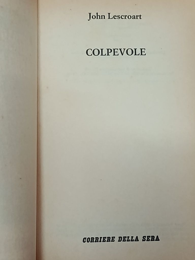  Colpevole – John Lescroart 