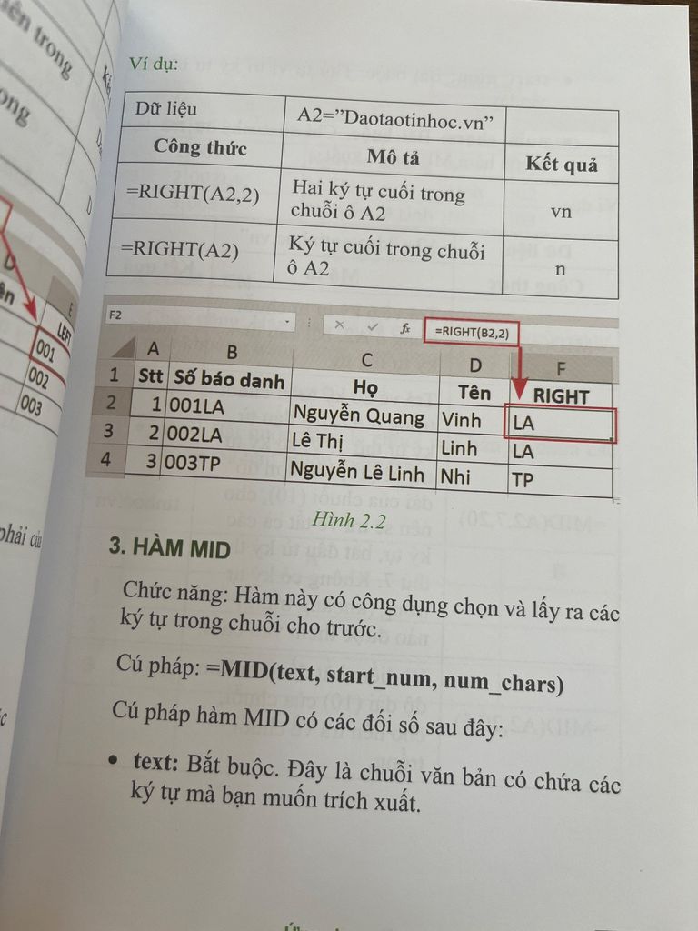  Tuyển Tập 90 Hàm Excel: Ứng Dụng Văn Phòng Thông Dụng – Nguyễn Quang Vinh 