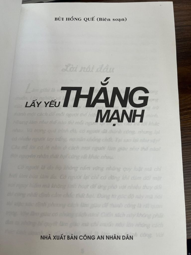  Lấy Yếu Thắng Mạnh – Bùi Hồng Quế 