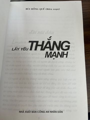  Lấy Yếu Thắng Mạnh – Bùi Hồng Quế 